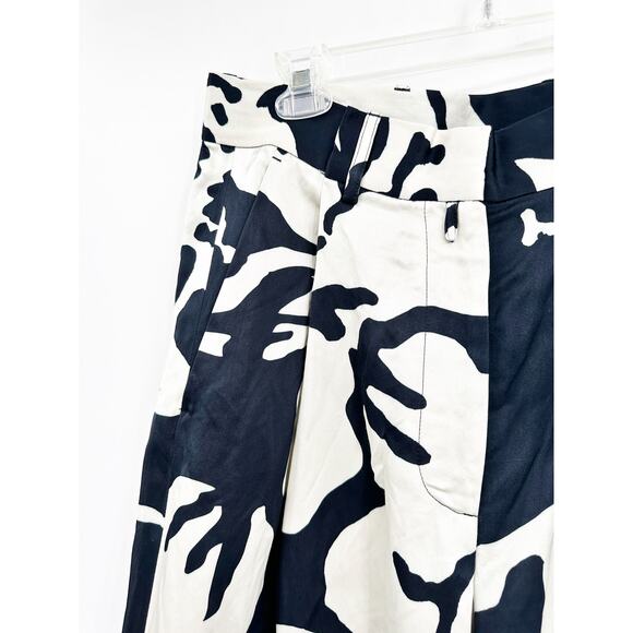 Dries Van Noten Men’s White Black Parton Floral-Print Viscose Pants Size EU 40 - Picture 6 of 6